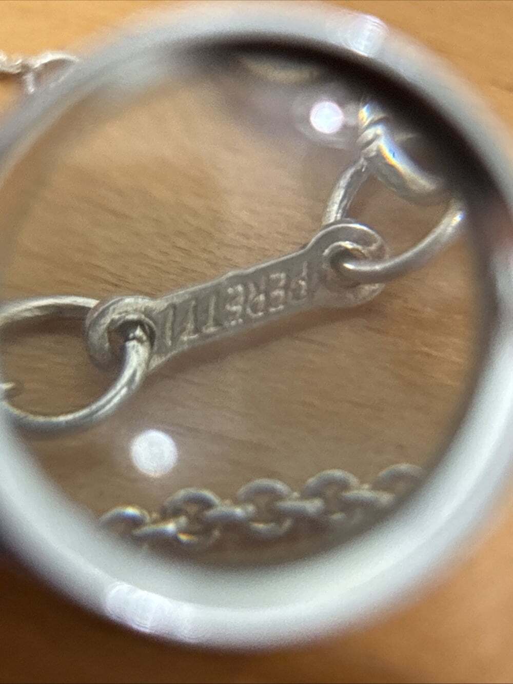 Tiffany & Co. Sterling 15mm Fold Heart Elsa Peretti Necklace Pendant 16.5" Chain - Picture 8 of 14